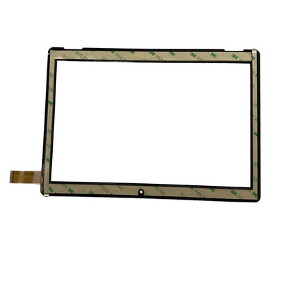 Back view of 10.1" MT10080U-101-863-45P-V01 touch glass with adhesive tape