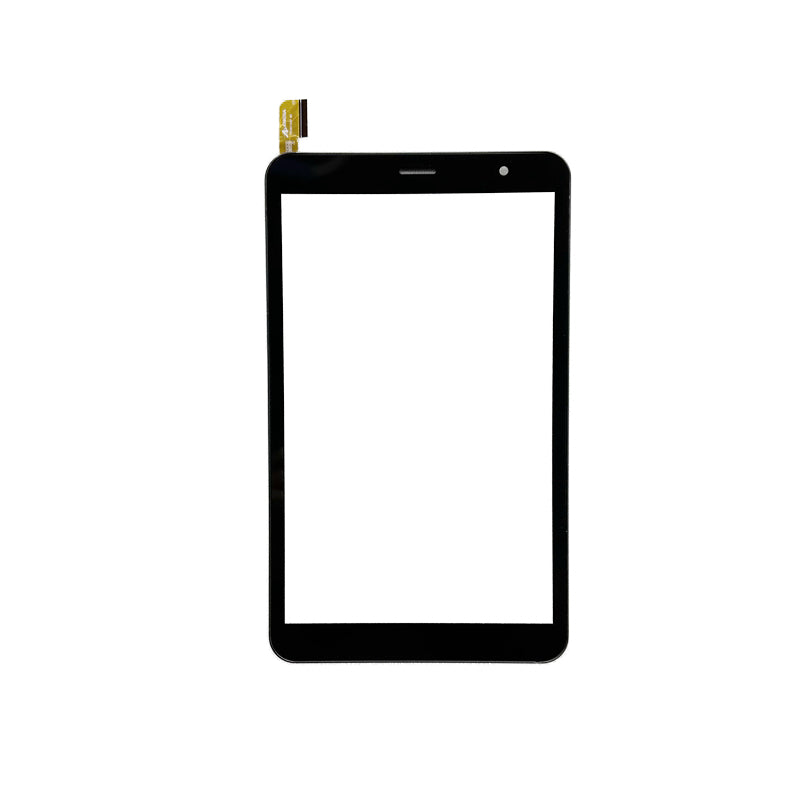 Front view of 8" touch screen digitizer for NUU TAB 8 T0802L