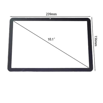 Front view of 10.1 inch replacement touch screen digitizer glass for Pritom K10 tablet