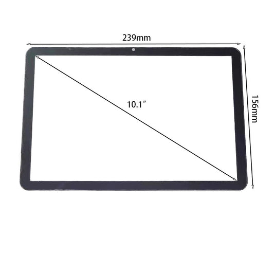 Front view of 10.1 inch replacement touch screen digitizer glass for Pritom K10 tablet