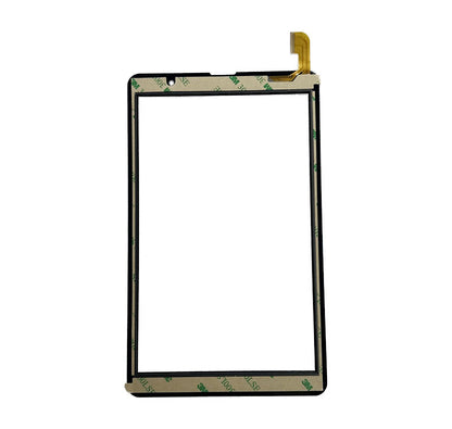 Back view of 8" PX080D01A011 touch glass with adhesive tape