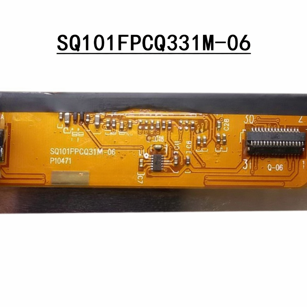 SQ101FPCQ331M-06 LCD flex ribbon cable code close up