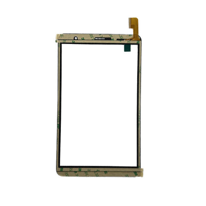 Back view of 8" TT-080301GG-FPC-A1 touch glass with adhesive tape