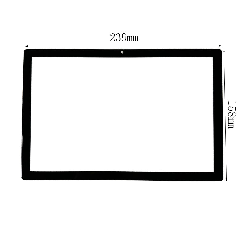 Front view of 10.1 inch replacement touch screen digitizer glass for Vortex CMG101 tablet