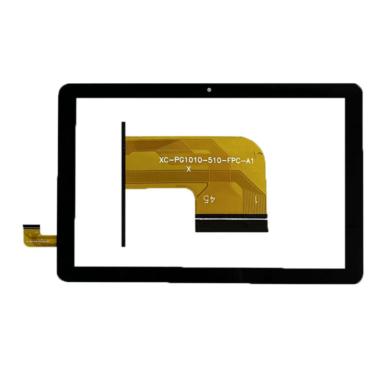 Front view of 10.1" touch screen digitizer for XC-PG1010-510-FPC-A1
