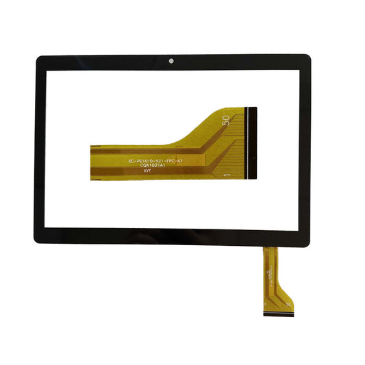 Front view of 10.1 inch replacement touch screen digitizer glass for XC-PG1010-521-FPC-A3 tablet