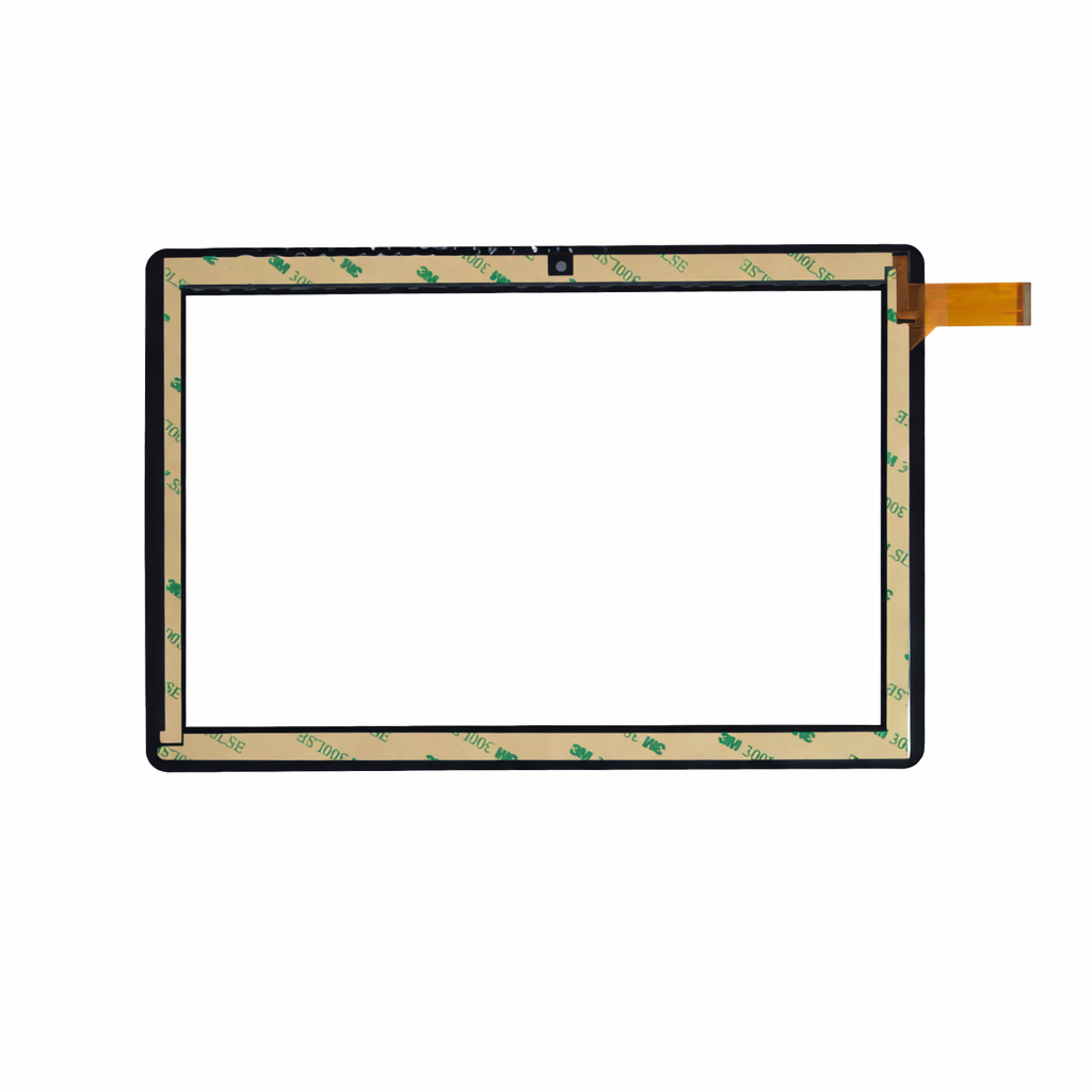 Back view of 10.1 inch touch glass XC-PG1045-C with adhesive