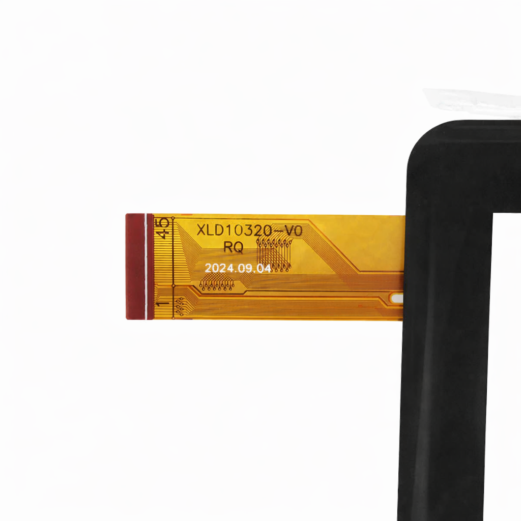 XLD10320-V0 flex ribbon cable number and connector close up
