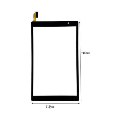 Front view of 8" touch screen digitizer for XLD8638-V3 FPC