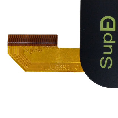 Close-up of the internal flex cable for XLD86383-V1 to verify the specific connector pins and part number