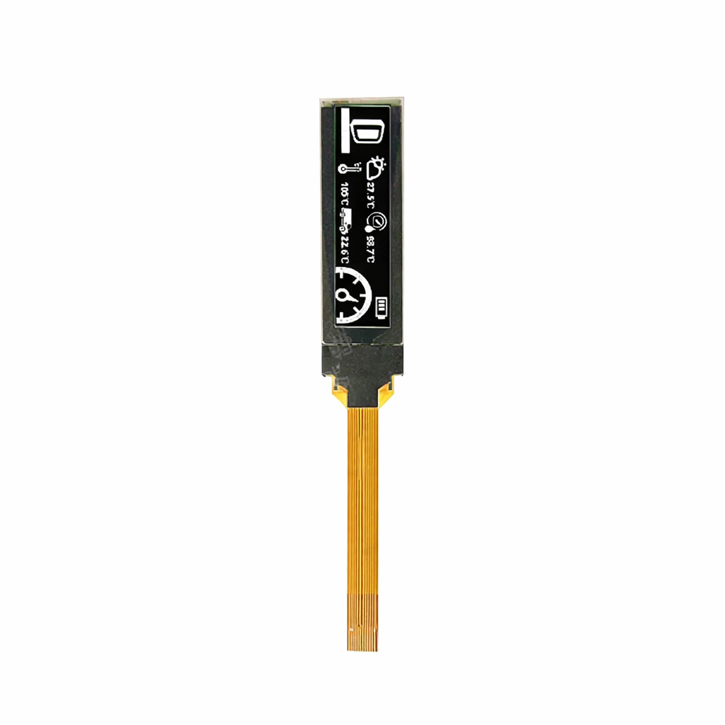 Front view of OLED display screen for Xradio DM-4100 DM-4400 mobile radio