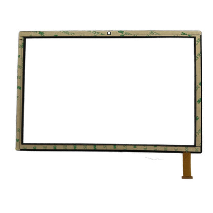 Back view of 10.1" YC-PG101-127-A1 SLR touch glass with adhesive tape
