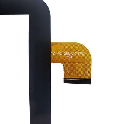 Close-up view of the internal flex cable showing the YC-PG1068-A0 code to verify connector pins and hardware version