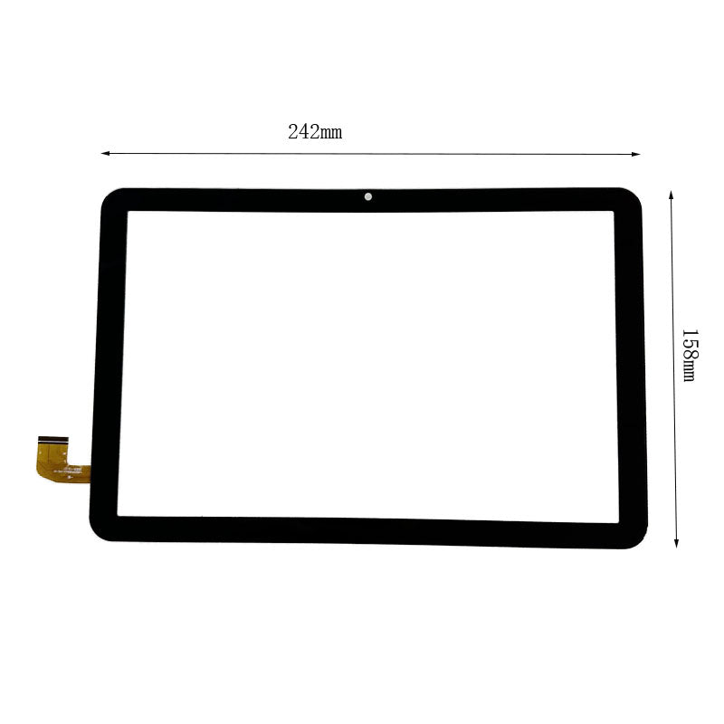 Front view of 10.1" touch screen digitizer for YJ1337PG101A2J1-FPC-V1