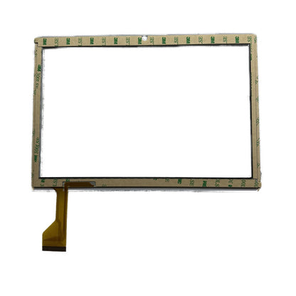 Back view of YJ1858PG101A2-FPC-V0 touch glass with adhesive tape