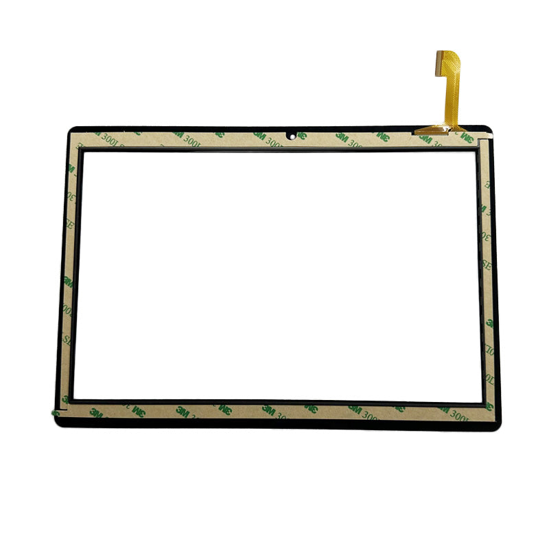 Back view of 10.1" touch glass for YZS-1075A-FPC-V0 with adhesive tape