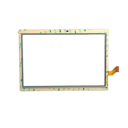 Back view of 10.1" touch glass for YZS-1080-FPC-V0 with adhesive tape
