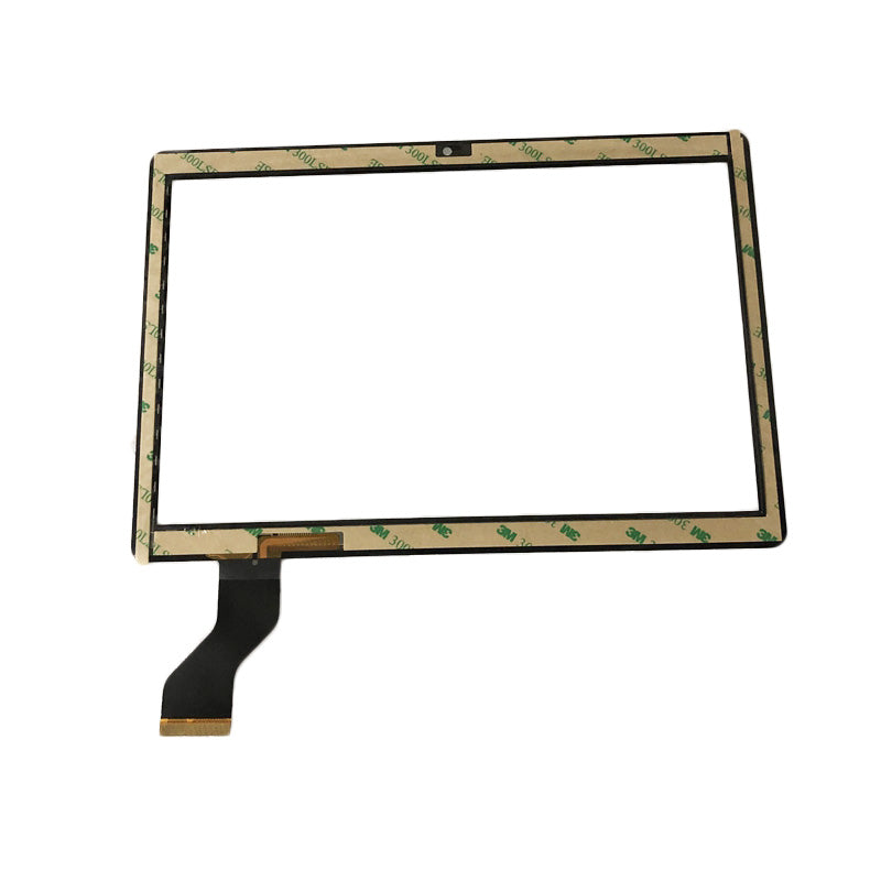 Back view of 10.1" touch glass for ANGS-CTP-101297 with adhesive tape