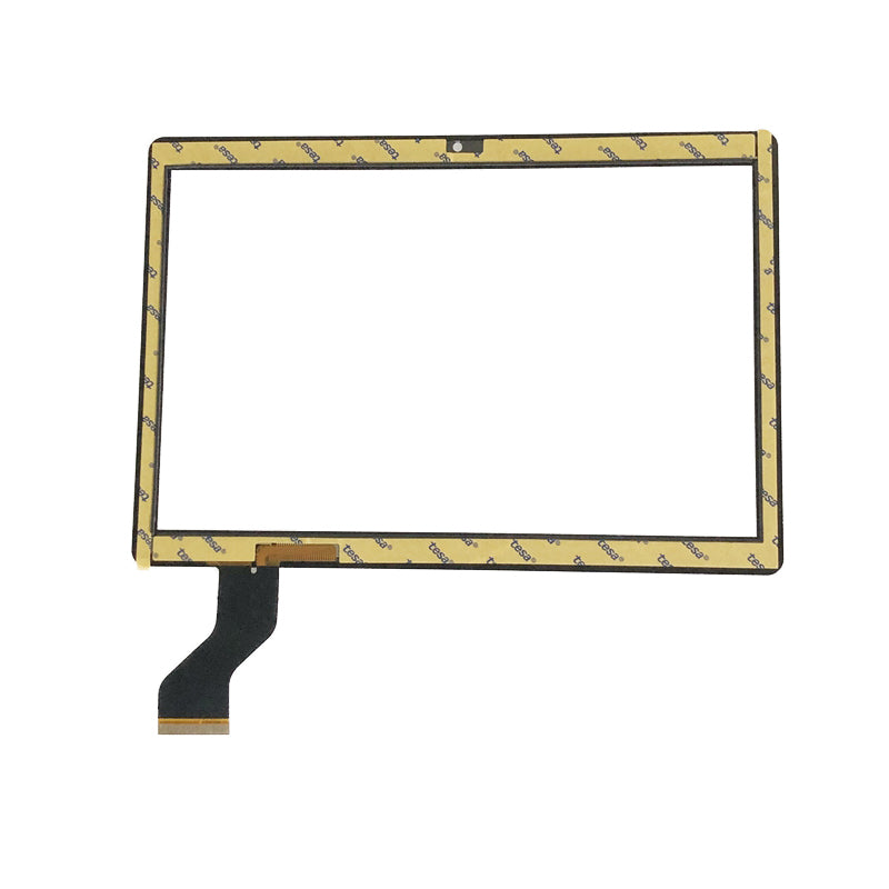 Rear side of the touch screen digitizer for Angs-ctp-101306 showing cable orientation and connector