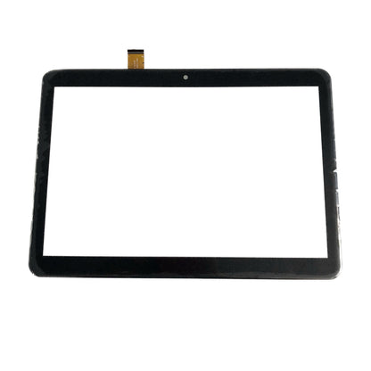 Front view of 10.1 inch replacement touch screen digitizer glass for DP101740-F2-A and MJK-1244-FPC