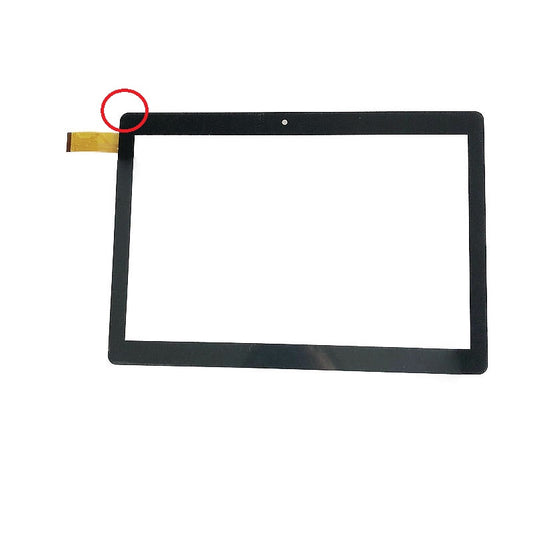 Front view of 10.1 inch replacement touch screen digitizer glass for XLD1030-V0 tablet